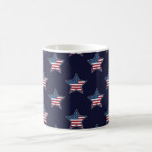 Mug Drapeau américain Star Bleu Étoiles et rayures (Centre)