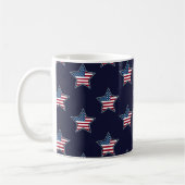 Mug Drapeau américain Star Bleu Étoiles et rayures (Gauche)