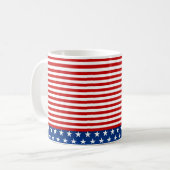 Mug Drapeau américain stylisé (Devant gauche)