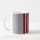Mug Drapeau américain sur l'impression en fibre de car (Gauche)