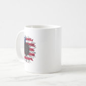 Mug Drapeau américain Tournesol 4 juillet Indépendance (Devant gauche)