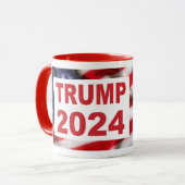 Mug Drapeau américain Trump 2024 (Devant gauche)