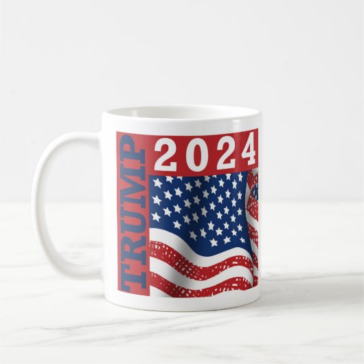 Mug Drapeau américain Trump 2024 (Gauche)