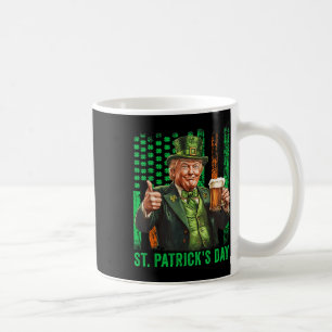 Mug Drapeau américain Trump 2025 vintage St. Patrick