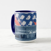 Mug Drapeau américain Tug-O-War des femmes des années (Devant gauche)