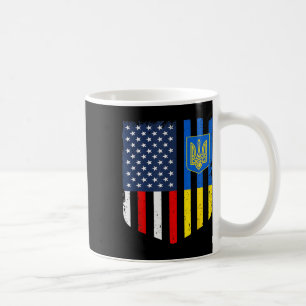 Mug Drapeau Américain Ukrainien Ukraine États-Unis Amé