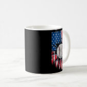 Mug Drapeau Américain Vente 4 juillet Indépendance Da (Devant droit)