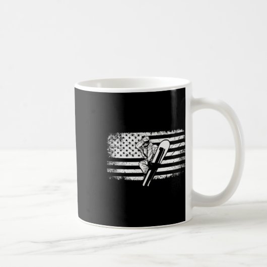 Mug Drapeau américain Vêtements de snowboard - Snowboa (Droite)