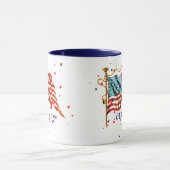 Mug Drapeau américain, vieille gloire (Centre)