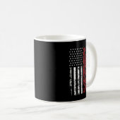 Mug Drapeau américain Viking Norseman Odin Thor (Devant droit)