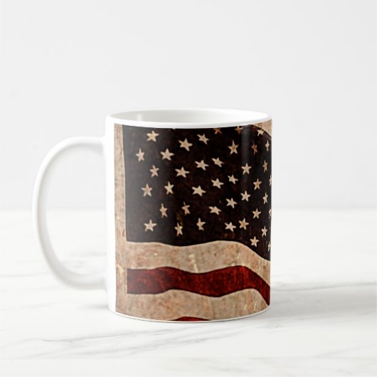 Mug Drapeau américain Vintage (Gauche)