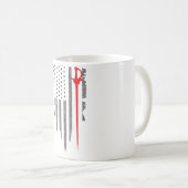 Mug Drapeau américain vintage (Devant droit)