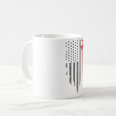 Mug Drapeau américain vintage (Devant gauche)