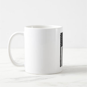 Mug Drapeau américain vintage de conception de vecteur