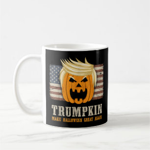 Mug Drapeau américain Vintage Halloween Trumpkin Funny