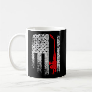 Mug Drapeau américain vintage USA Red White Welder