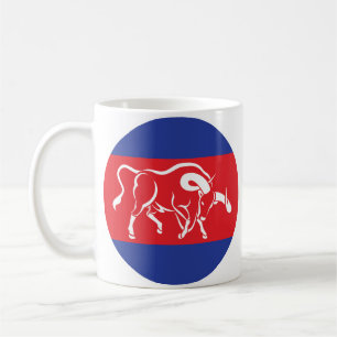Mug Drapeau animal national cambodgien de la Kouprey