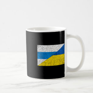 Mug Drapeau anti-guerre russe Drapeau ukrainien Net Vo
