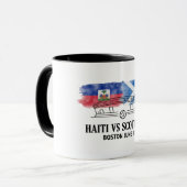 Mug Drapeau Aquarelle Phase de Groupes Haïti vs Éc (Devant gauche)