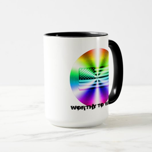 Mug Drapeau Arc-En-Ciel - À Porter (Devant droit)