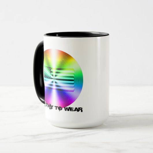 Mug Drapeau Arc-En-Ciel - À Porter (Devant gauche)