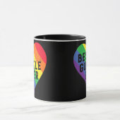 Mug Drapeau arc-en-ciel de la Fierté LGBTQ du meilleur (Centre)