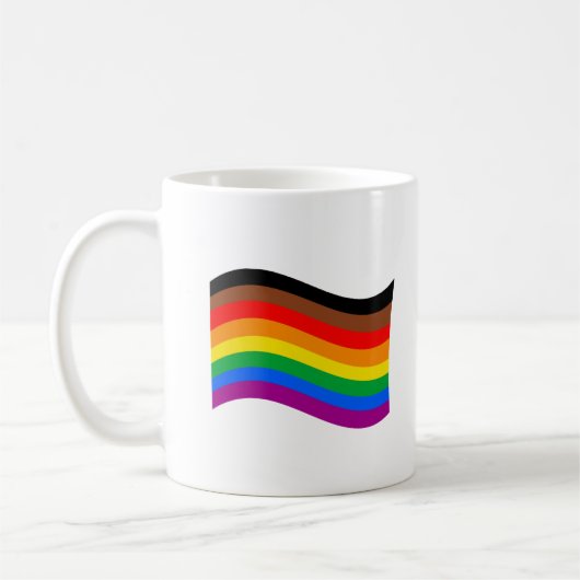 Mug Drapeau arc-en-ciel de Philly Pride (Gauche)