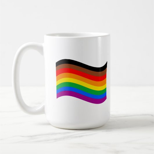 Mug Drapeau arc-en-ciel de Philly Pride (Gauche)