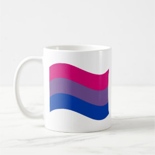 Mug Drapeau arc-en-ciel ondoyant de la fierté bisexuel