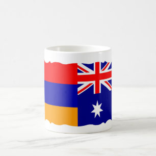 Mug Drapeau arménien et australien