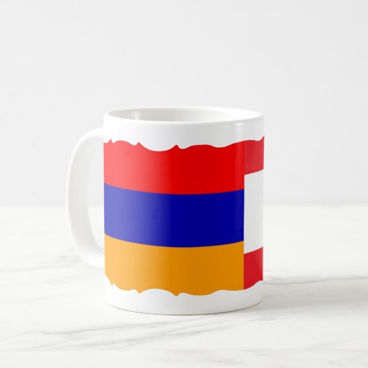 Mug Drapeau arménien et libanais (Devant gauche)