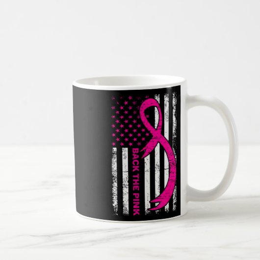 Mug Drapeau arrière du ruban de sensibilisation au can (Droite)