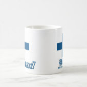 Mug Drapeau au-dessus de conception de la Finlande (Centre)
