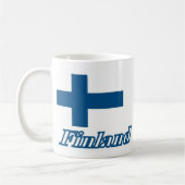 Mug Drapeau au-dessus de conception de la Finlande (Gauche)