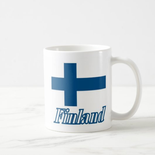 Mug Drapeau au-dessus de conception de la Finlande (Droite)