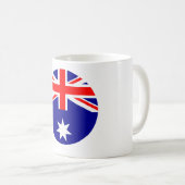 Mug Drapeau Australie - Cercle Le MUSÉE Zazzle (Devant droit)