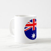 Mug Drapeau Australie - Cercle Le MUSÉE Zazzle (Devant gauche)