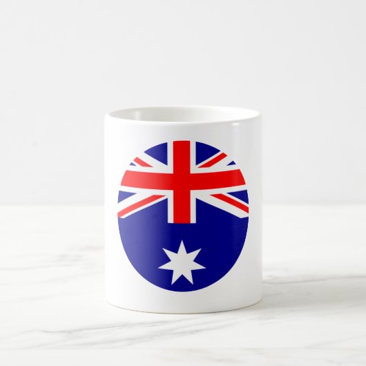 Mug Drapeau Australie - Cercle Le MUSÉE Zazzle (Centre)