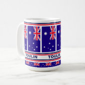Mug Drapeau australien personnalisé (Devant gauche)