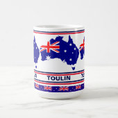 Mug Drapeau australien personnalisé (Centre)