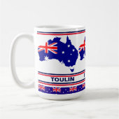 Mug Drapeau australien personnalisé (Gauche)