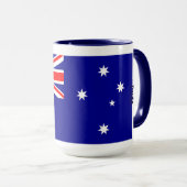 Mug Drapeau australien personnalisé Véritable héritage (Devant droit)