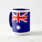 Mug Drapeau australien personnalisé Véritable héritage (Devant gauche)