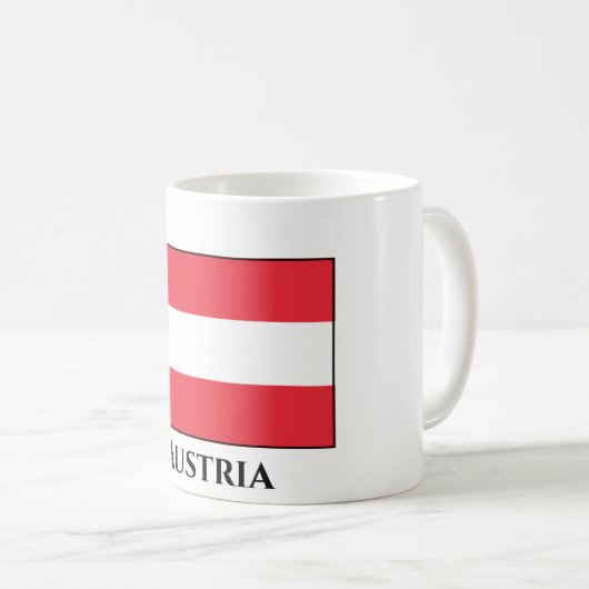 Mug Drapeau Autriche (Autriche) (Devant droit)