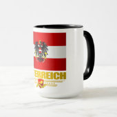 Mug Drapeau autrichien 2 (Devant droit)