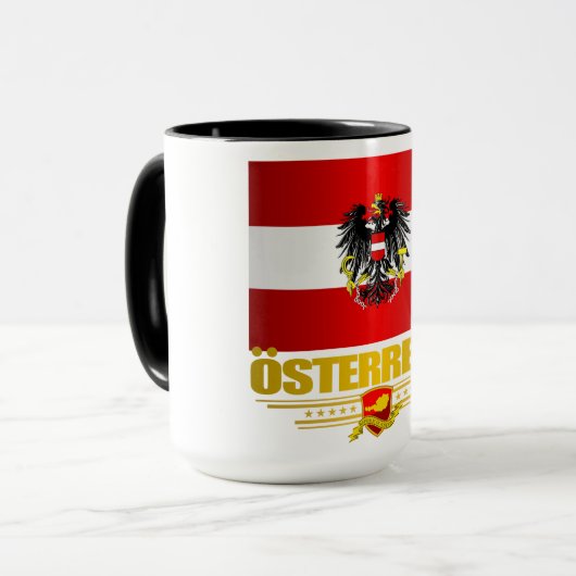 Mug Drapeau autrichien 2 (Devant gauche)