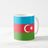 Mug Drapeau azerbaïdjanais en céramique (Devant droit)