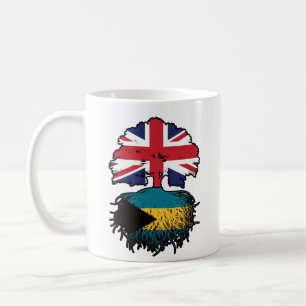Mug Drapeau bahaméen britannique des racines d'arbre