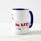 Mug Drapeau Best Papa Ever USA (Devant droit)