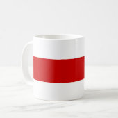 Mug Drapeau biélorusse (rouge et blanc) (Devant gauche)
